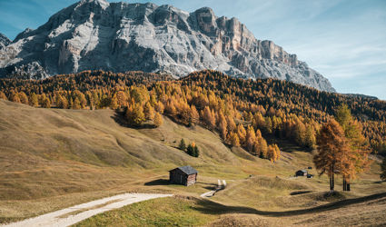 Alpien en mediterraan genieten van de herfst in Zuid-Tirol